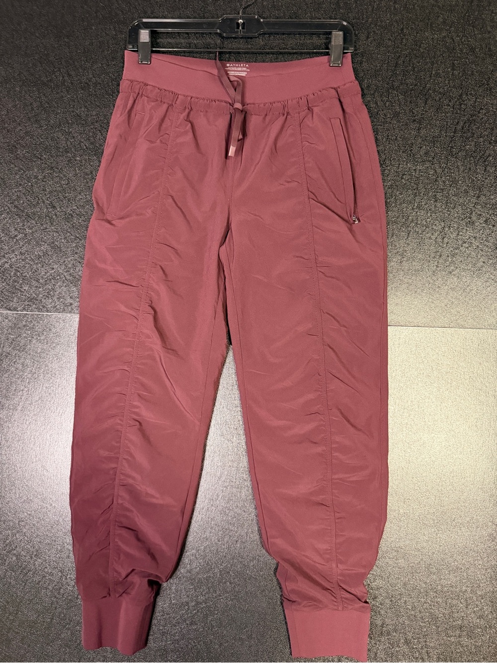 Athleta Berry Rose Attitude Lined Jogger Pants Sz 6